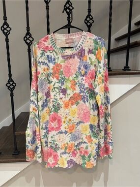 Show Me Your Mumu Pastel Floral Knit Pullover
